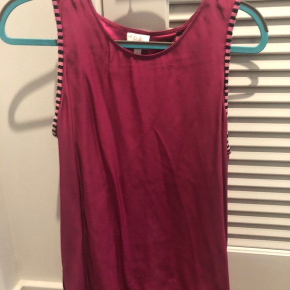 Silk open back shirt, Worn once, Size L - Picture 2 of 4